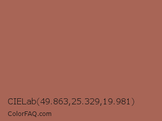 CIELab 49.863,25.329,19.981 Color Image
