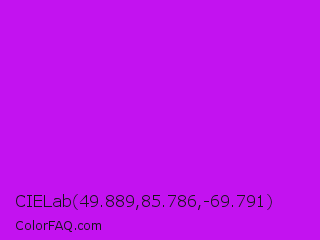 CIELab 49.889,85.786,-69.791 Color Image