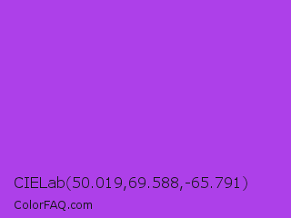 CIELab 50.019,69.588,-65.791 Color Image
