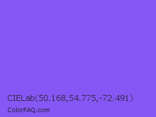 CIELab 50.168,54.775,-72.491 Color Image