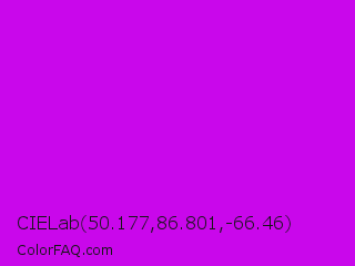 CIELab 50.177,86.801,-66.46 Color Image