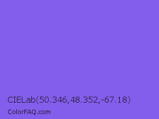 CIELab 50.346,48.352,-67.18 Color Image