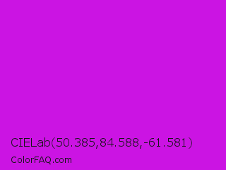 CIELab 50.385,84.588,-61.581 Color Image