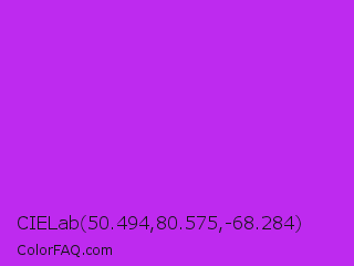 CIELab 50.494,80.575,-68.284 Color Image