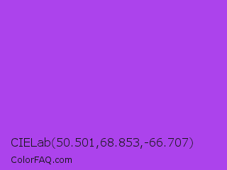 CIELab 50.501,68.853,-66.707 Color Image