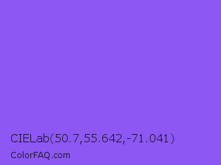 CIELab 50.7,55.642,-71.041 Color Image