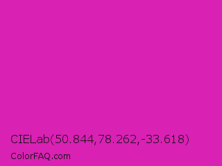 CIELab 50.844,78.262,-33.618 Color Image