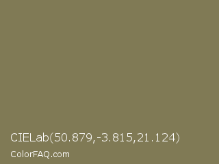 CIELab 50.879,-3.815,21.124 Color Image