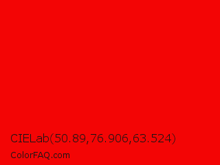 CIELab 50.89,76.906,63.524 Color Image