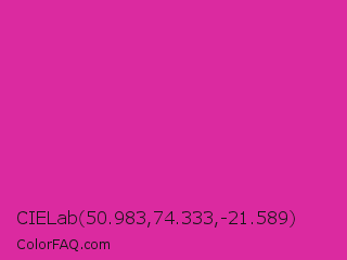 CIELab 50.983,74.333,-21.589 Color Image