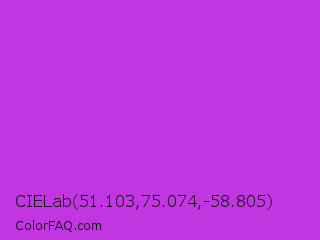 CIELab 51.103,75.074,-58.805 Color Image