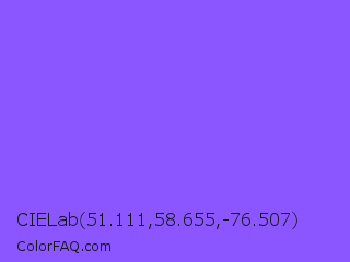 CIELab 51.111,58.655,-76.507 Color Image