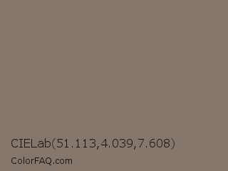 CIELab 51.113,4.039,7.608 Color Image