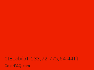 CIELab 51.133,72.775,64.441 Color Image