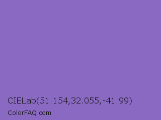CIELab 51.154,32.055,-41.99 Color Image