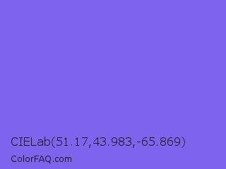 CIELab 51.17,43.983,-65.869 Color Image