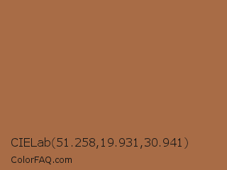 CIELab 51.258,19.931,30.941 Color Image