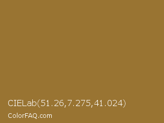 CIELab 51.26,7.275,41.024 Color Image