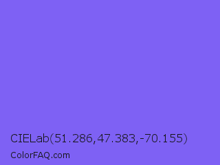 CIELab 51.286,47.383,-70.155 Color Image