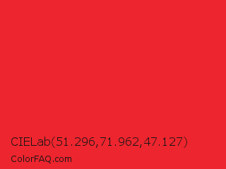 CIELab 51.296,71.962,47.127 Color Image