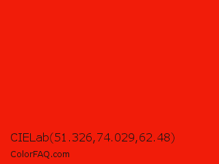 CIELab 51.326,74.029,62.48 Color Image