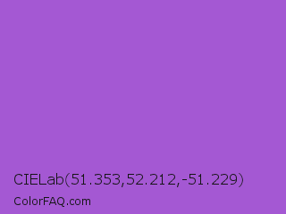 CIELab 51.353,52.212,-51.229 Color Image