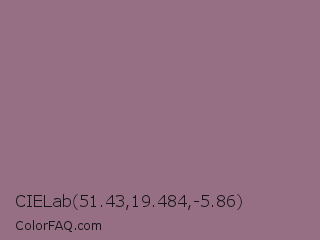 CIELab 51.43,19.484,-5.86 Color Image
