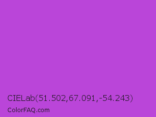 CIELab 51.502,67.091,-54.243 Color Image