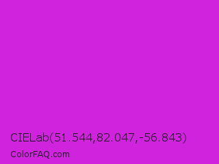 CIELab 51.544,82.047,-56.843 Color Image