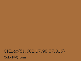 CIELab 51.602,17.98,37.316 Color Image