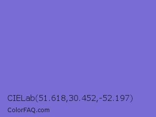 CIELab 51.618,30.452,-52.197 Color Image