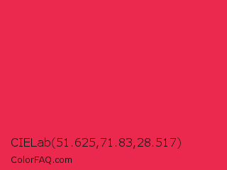 CIELab 51.625,71.83,28.517 Color Image