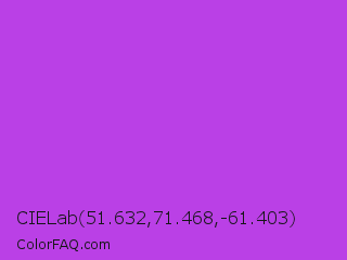 CIELab 51.632,71.468,-61.403 Color Image