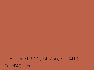 CIELab 51.651,34.756,30.941 Color Image