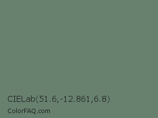 CIELab 51.6,-12.861,6.8 Color Image