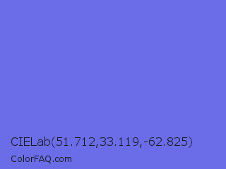 CIELab 51.712,33.119,-62.825 Color Image