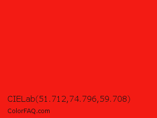 CIELab 51.712,74.796,59.708 Color Image