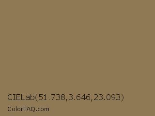 CIELab 51.738,3.646,23.093 Color Image