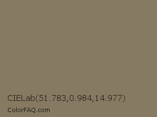 CIELab 51.783,0.984,14.977 Color Image