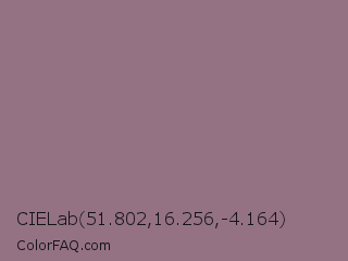 CIELab 51.802,16.256,-4.164 Color Image