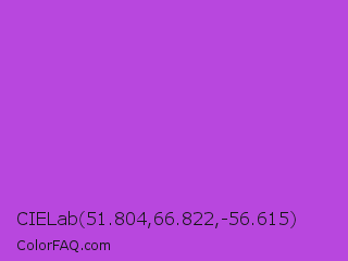 CIELab 51.804,66.822,-56.615 Color Image