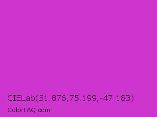 CIELab 51.876,75.199,-47.183 Color Image