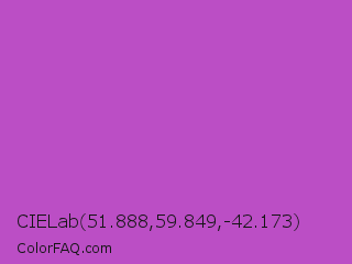 CIELab 51.888,59.849,-42.173 Color Image