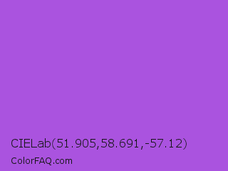 CIELab 51.905,58.691,-57.12 Color Image