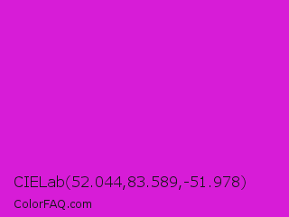 CIELab 52.044,83.589,-51.978 Color Image