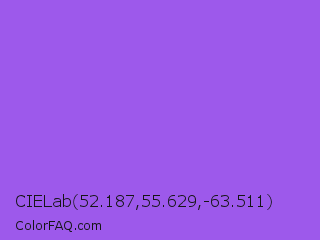 CIELab 52.187,55.629,-63.511 Color Image