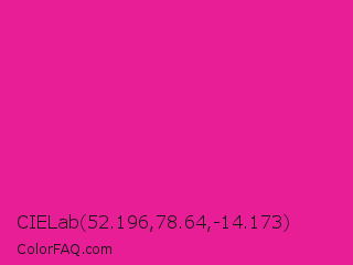 CIELab 52.196,78.64,-14.173 Color Image