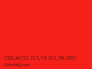 CIELab 52.215,74.311,58.285 Color Image
