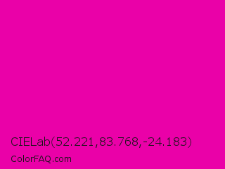 CIELab 52.221,83.768,-24.183 Color Image