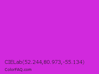 CIELab 52.244,80.973,-55.134 Color Image